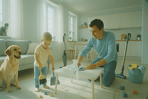 rengoering-med-boern-og-kaeledyr